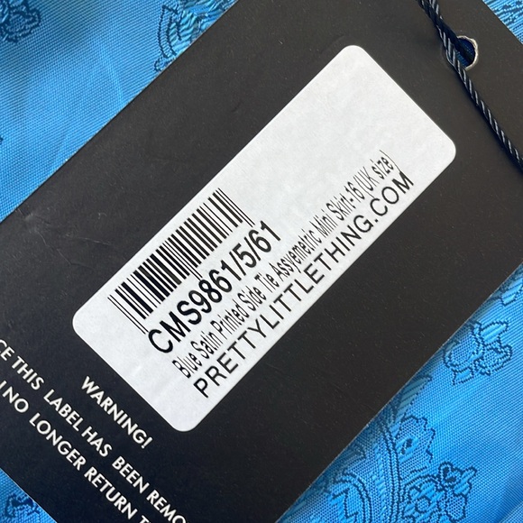 NWT PLT Blue side tie skirt - Picture 8 of 11